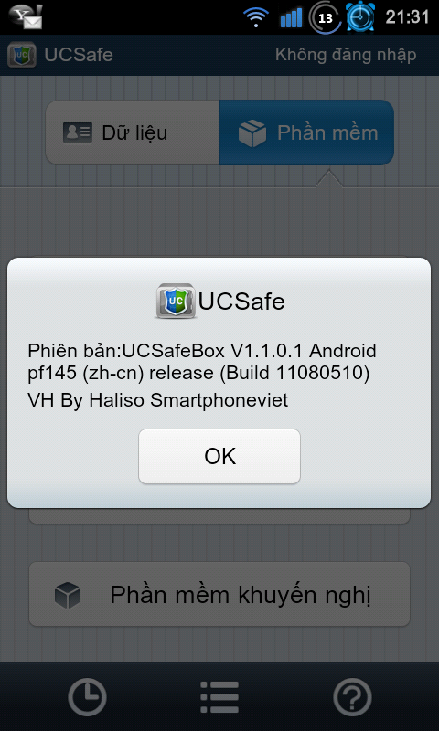 phần mềm UC SafeBox V1.1.01 Android (pf145) Build 11080510 Việt By Haliso