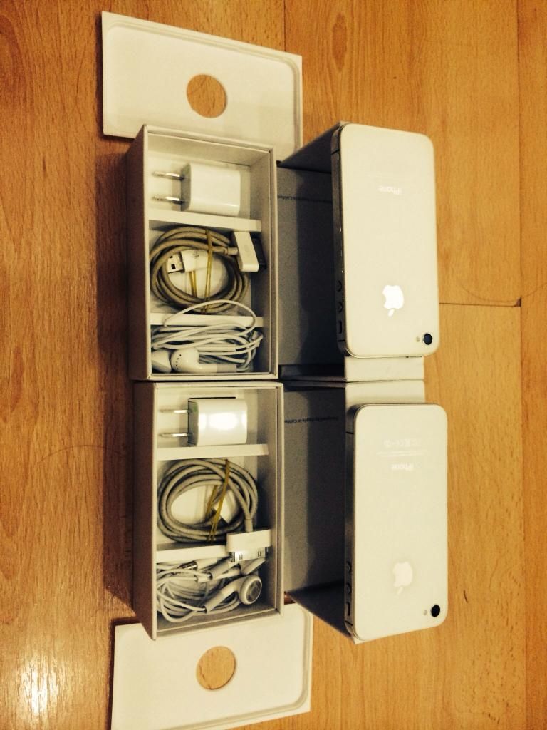 HCM - Cần bán 02 IP4S white 16G (6.0.1) và 32G ( 7.1.1) fullbox trùng imei