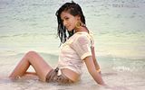 Sonal Chauhan wet and sexy shot in a beach,With miniskirt
