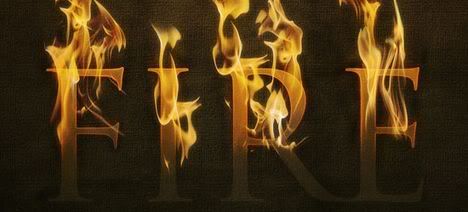 Dramatic Text on Fire Effect Dramatic Text on Fire Effect