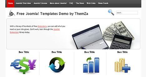 Financial Calculator - Free Joomla 1.5 Template