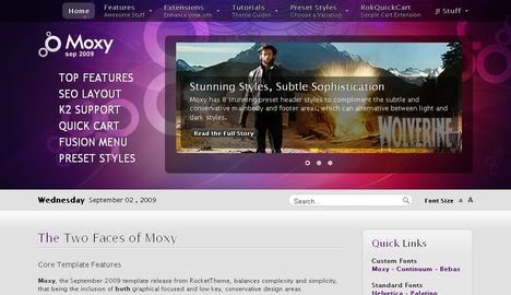 RT Moxy Joomla Template RT Moxy Joomla Template