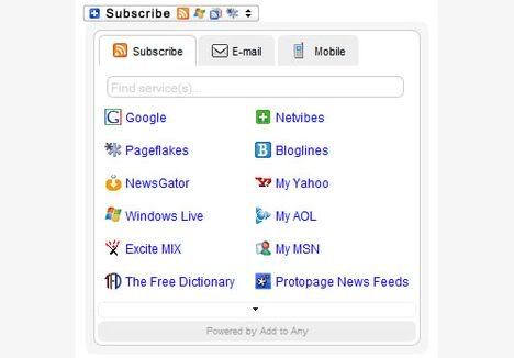 28 Really Great Wordpress Plugins! add to any subscribe button 28 Really Great Wordpress Plugins!