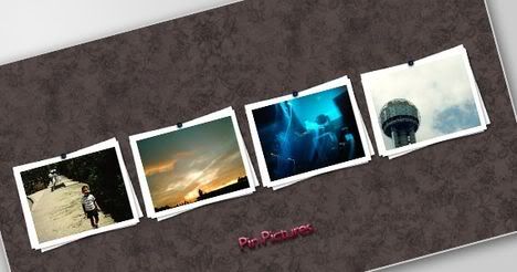 Pin Pictures PSD Template