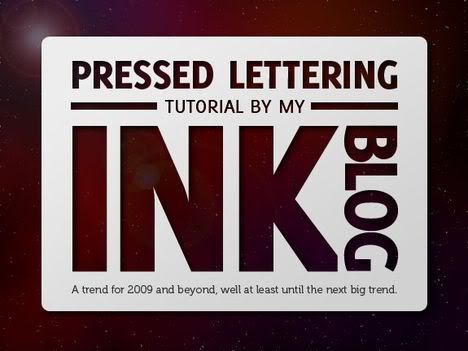 Sleek Pressed Letter Design Sleek Pressed Letter Design