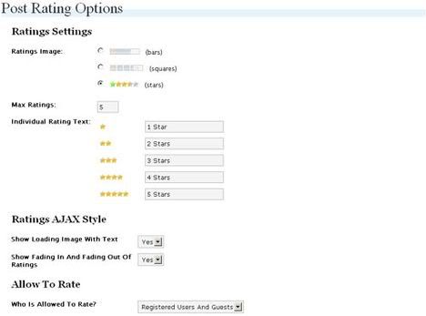 28 Really Great Wordpress Plugins! wp postratings 28 Really Great Wordpress Plugins!