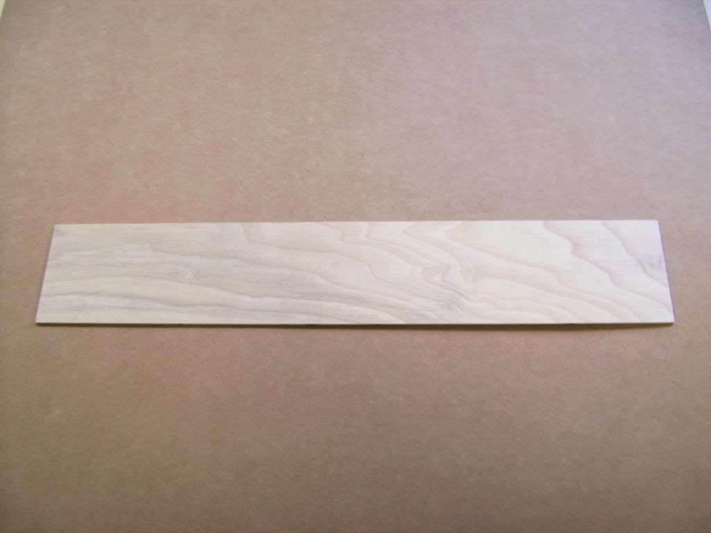 Poplar Board 20"x 3 1/2"x 1/8" (510x90x3mm) Poplar Board 1/8" Thick