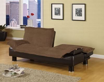 Click Clack Sofa on New Sofa Bed Two Tone Brown   Click Clack Style    285  Mt  Pleasant