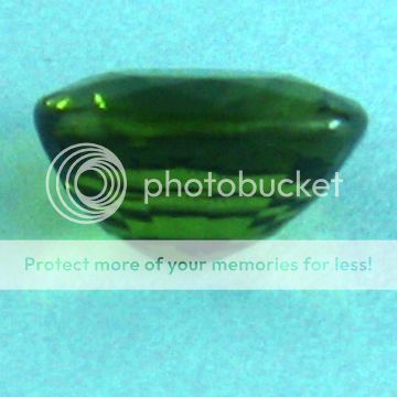   cts size see in certificate color green to red shape oval clarity if