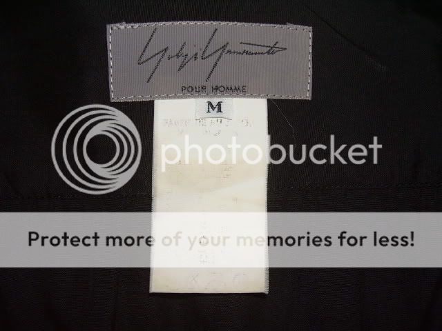 Yohji Yamamoto POUR HOMME Signature Pleats Bow Tie Mens Shirt Size M 